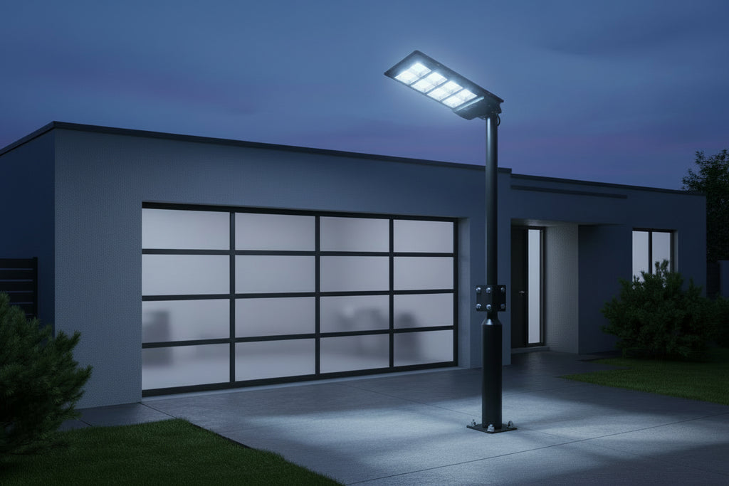 LED GATVĖS APŠVIETIMAS SU SAULĖS BATERIJA 360W 6000K