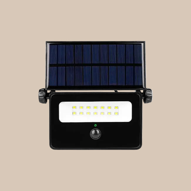 LED PROŽEKTORIUS SU SAULĖS BATERIJA POLOS IP65 10W 4500K PIR