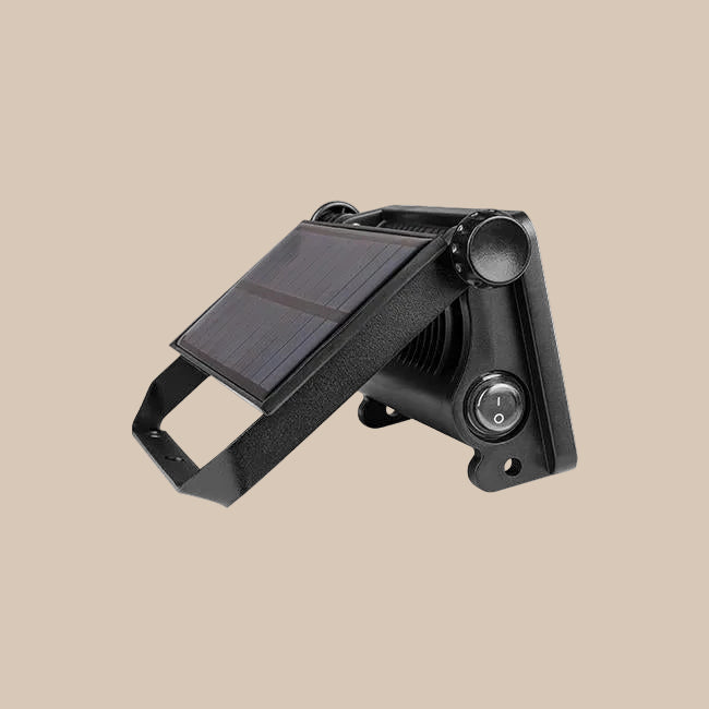 LED PROŽEKTORIUS SU SAULĖS BATERIJA POLOS IP65 10W 4500K PIR