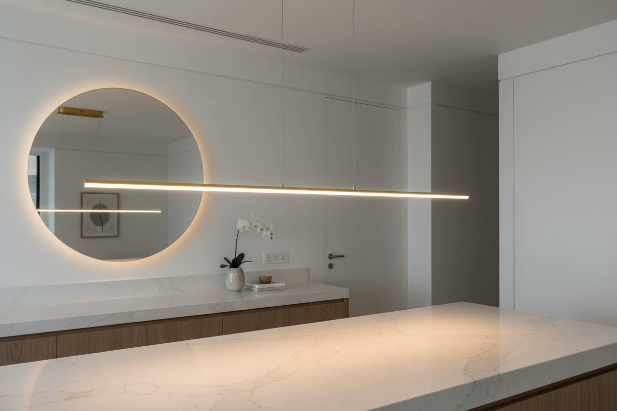 LED PAKABINAMAS LUBINIS ŠVIESTUVAS KIKI 20W 120CM 4000K