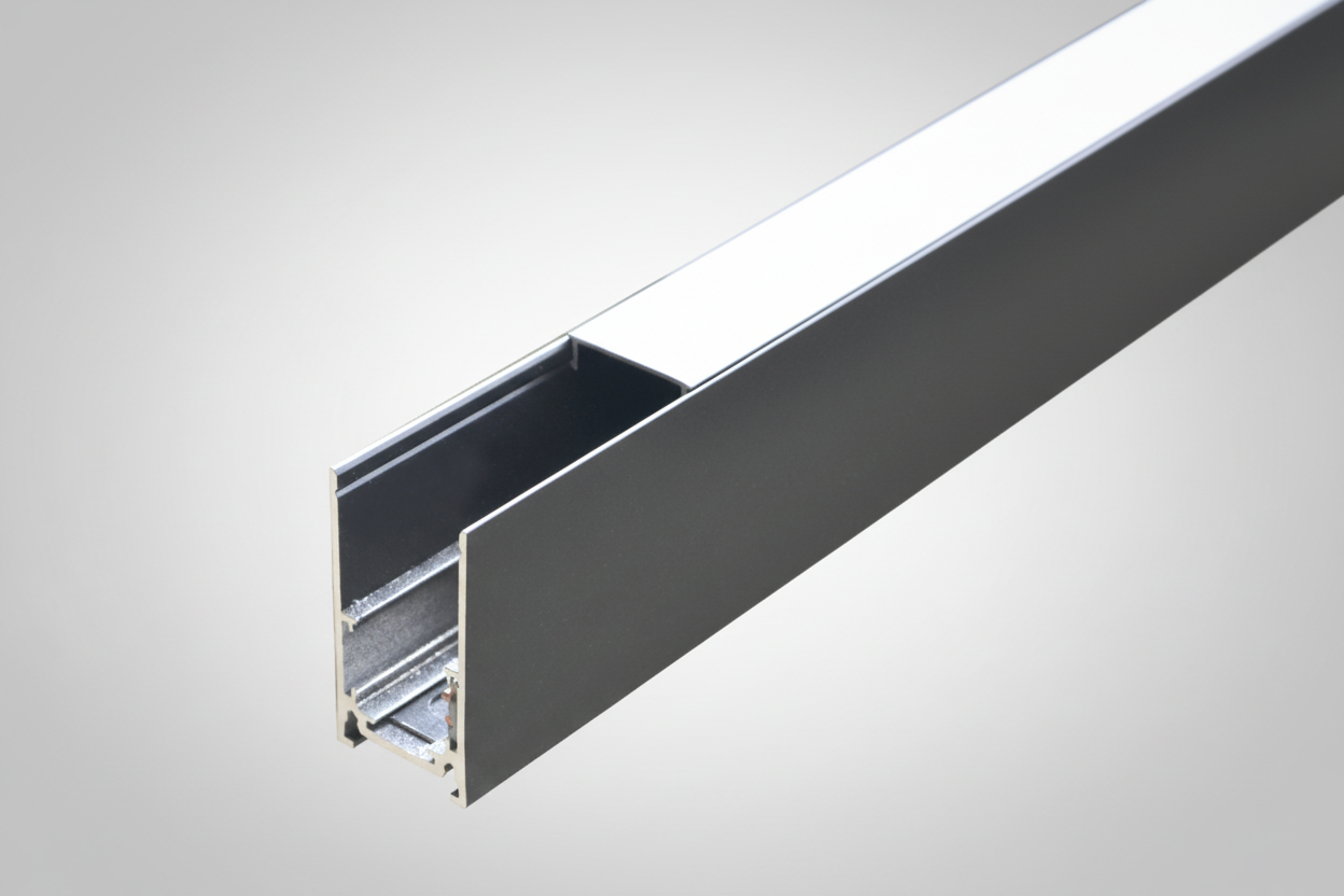 MAGNETINĖ LED SISTEMA TAMPA, PAVIRŠINIS BĖGELIS, JUODAS, 2M.