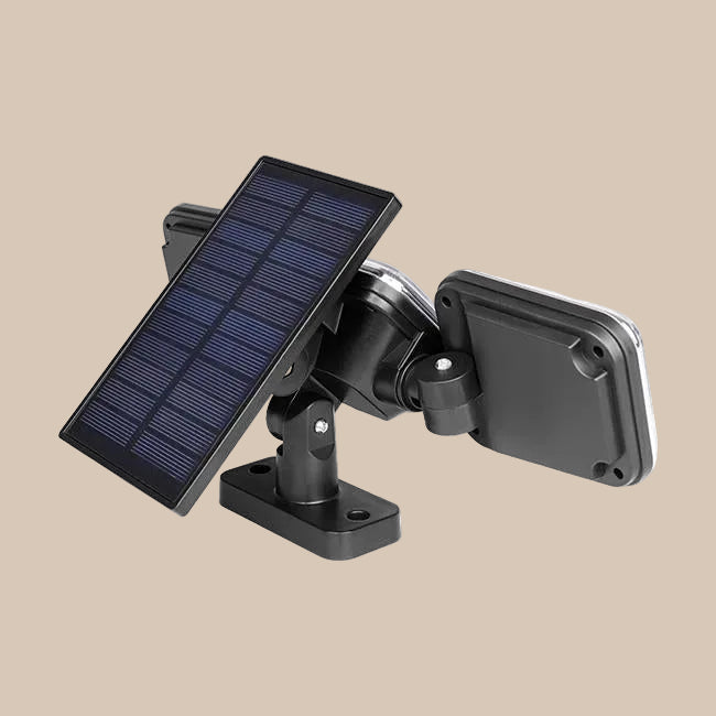 LED PROŽEKTORIUS su SAULĖS BATERIJA IP65 138 SMD PIR SU PULTU