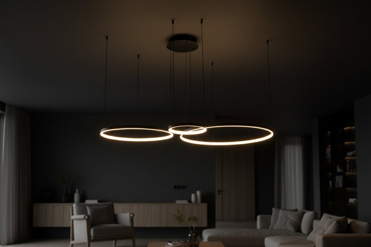 LED PAKABINAMAS LUBINIS ŠVIESTUVAS HODO 77W 20/40/60CM