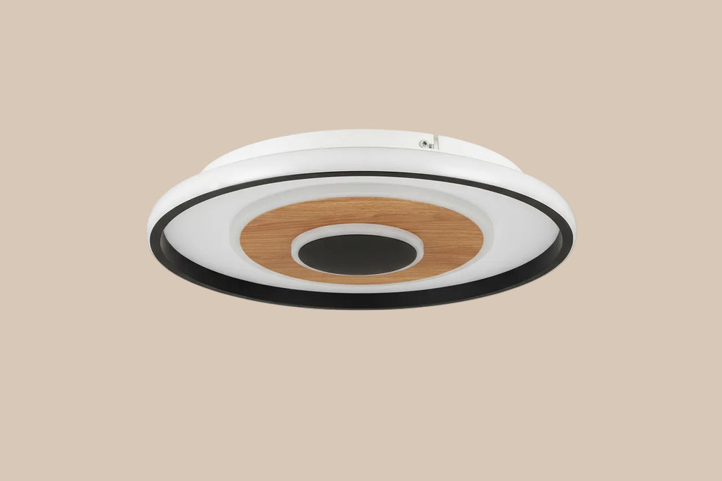 LED LUBINIS ŠVIESTUVAS 29W 40CM 4000K JUODAS