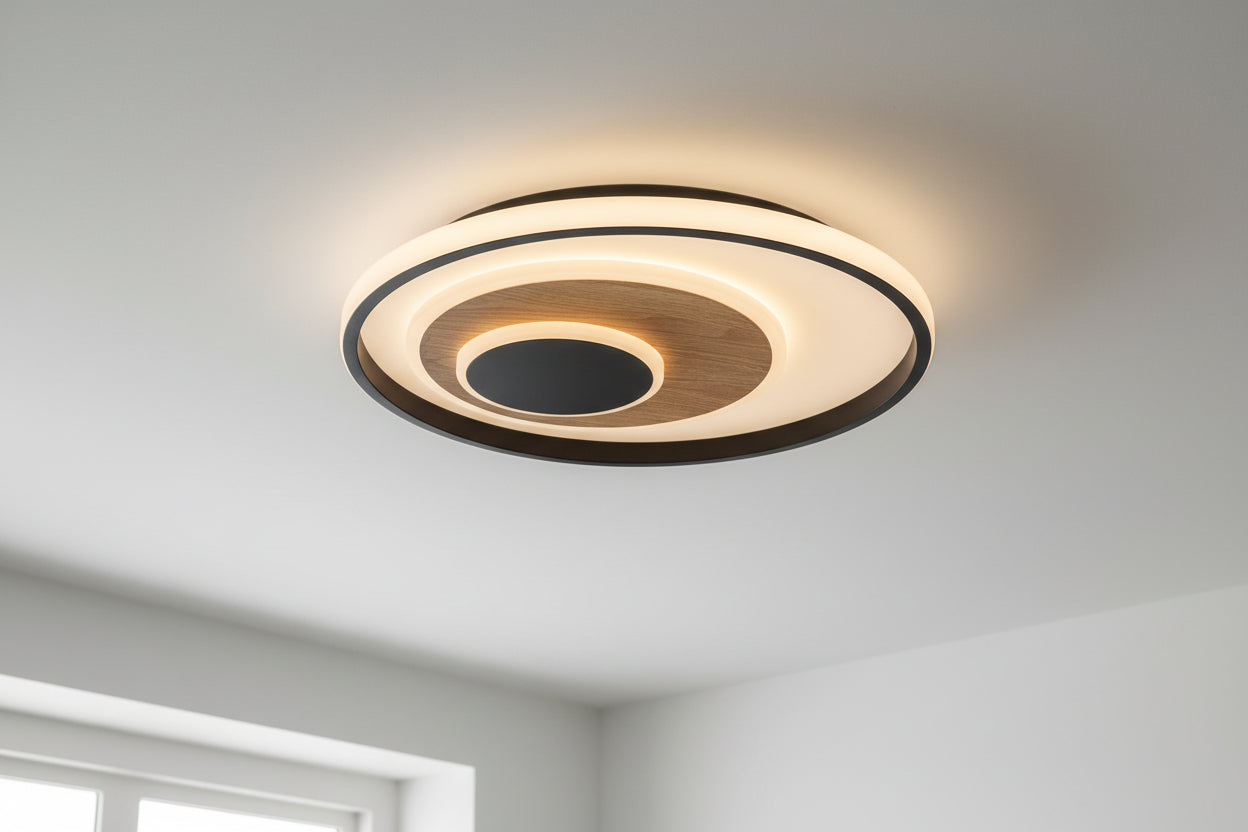 LED LUBINIS ŠVIESTUVAS 29W 40CM 4000K JUODAS