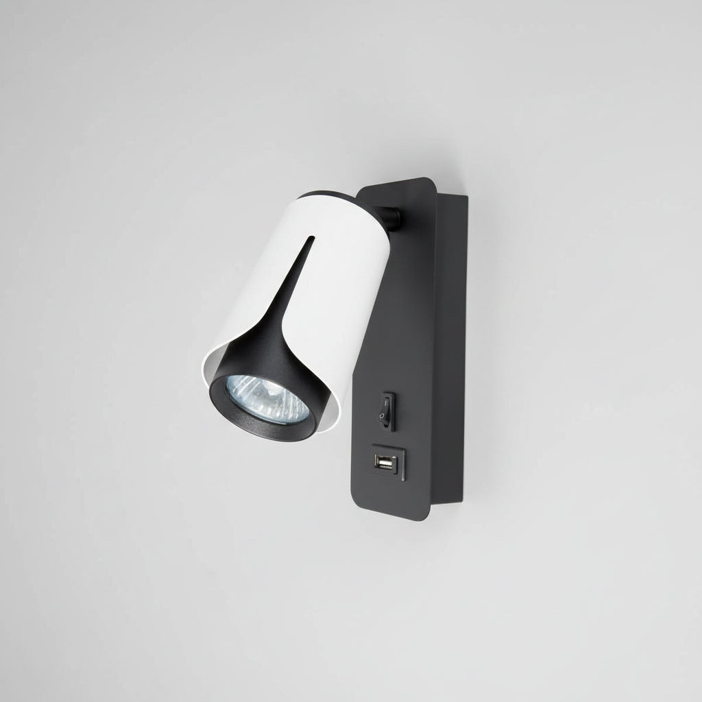 SIENINIS SKAITYMO ŠVIESTUVAS GU10 SU USB