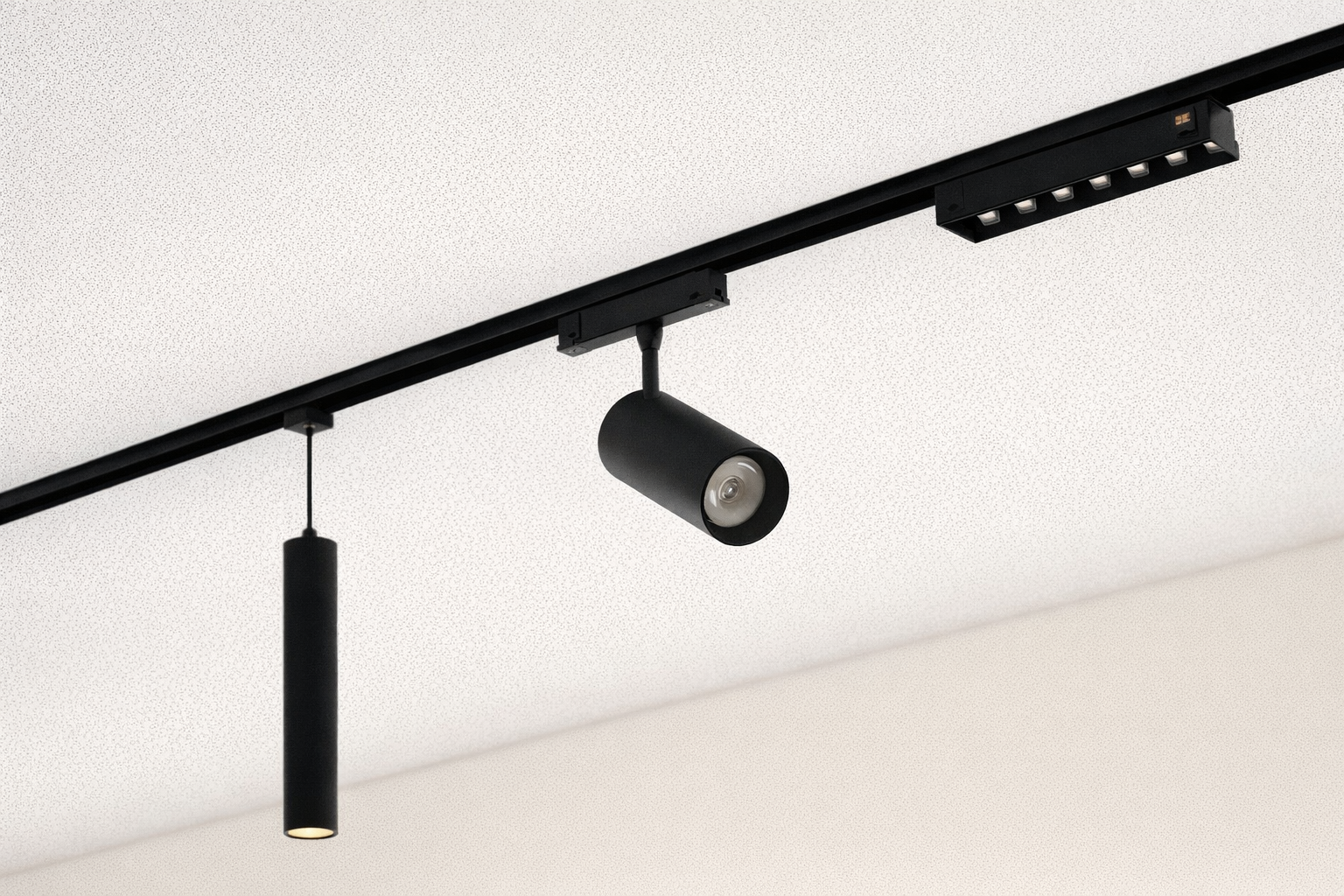 MAGNETINĖ LED SISTEMA TAMPA, ĮMONTUOJAMAS BĖGELIS (UŽGLAISTOMAS) BĖGELIS, JUODAS, 2M.