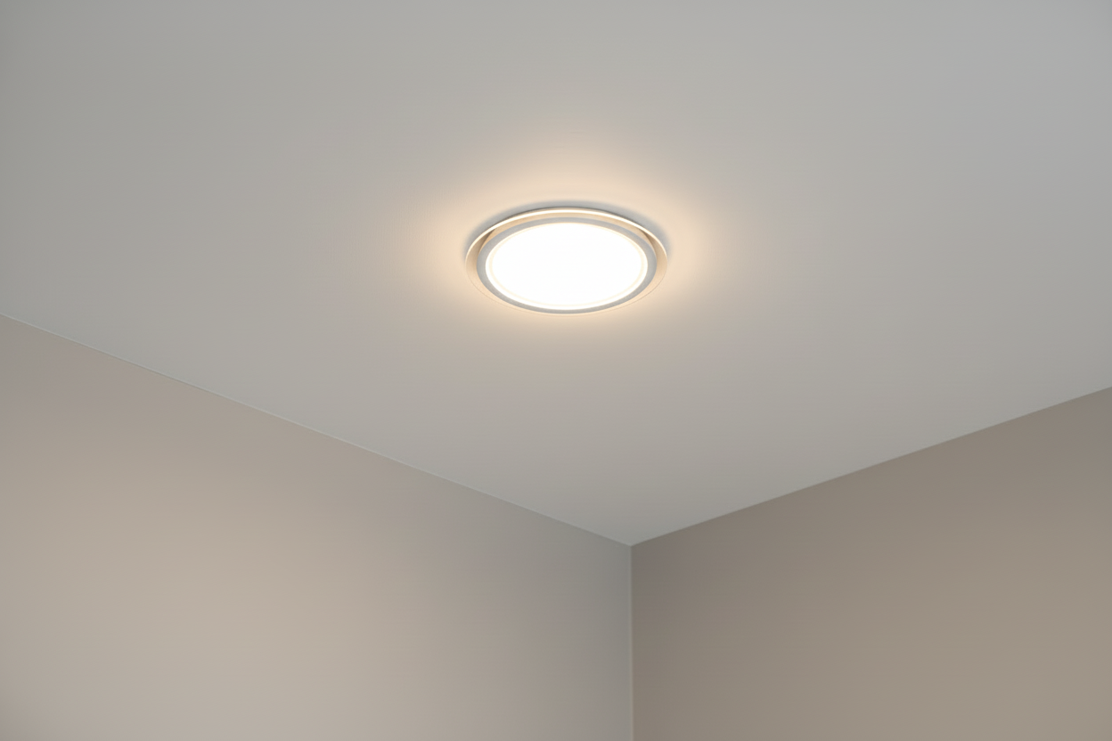 APVALI LED ĮMONTUOJAMA PANELĖ SU STIKLU MODOLED 3000K